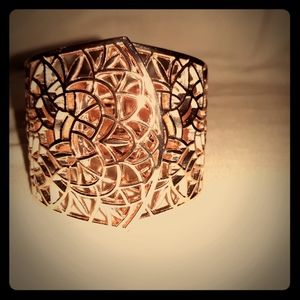 Rose gold cuff bracelet